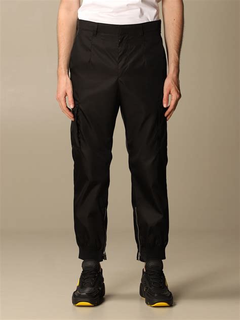 prada black cargo pants|Prada cargo trousers.